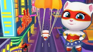 Talking Tom Gold Run Las Vegas Super Angela vs Roy Raccoon Gameplay Android ios screenshot 5
