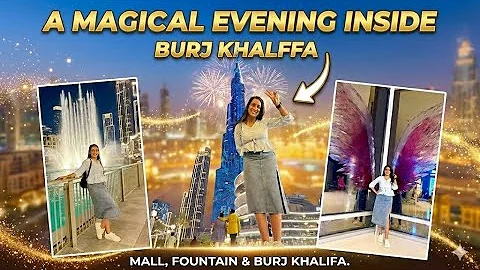 125th floor of Burj khalifa🫶🏻😍|| Dubai Fountain Show⛲️||🇦🇪Dubai Mall || Shruti Verma💎Best Dubai Vlog