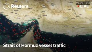 LIVE: Vessel tracker showing Strait of Hormuz