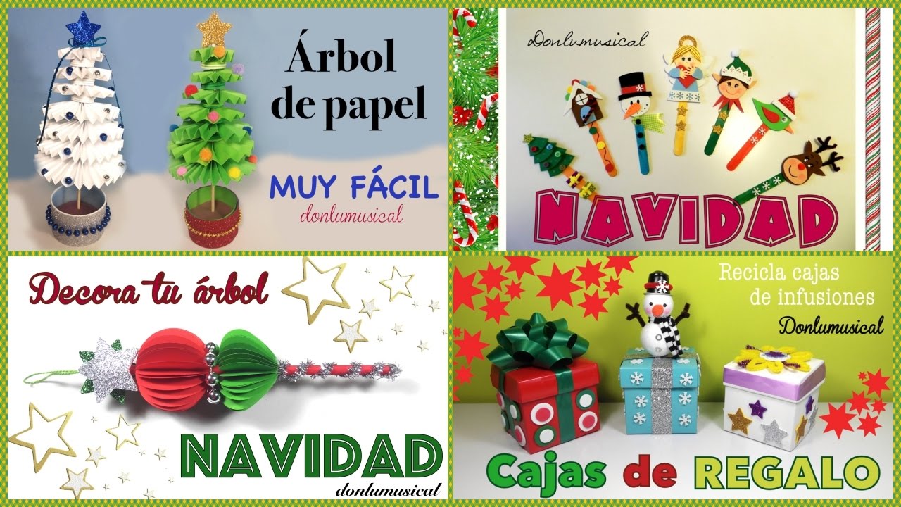 4 manualidades de Navidad para hacer con niños donlumusical halloween
