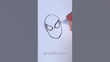 How to Draw SpiderMan! Very easy Tutorial! Spiderman No Way Home! (#Shorts)