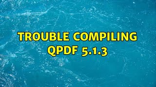 Ubuntu: trouble compiling qpdf 5.1.3