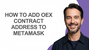 How to Add Oex Contract Address to Metamask - KevinHowTo