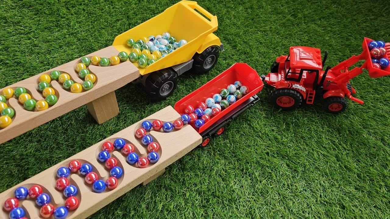 Marble Run Race ASMR ☆ HABA Wooden Cuboro & Eureka Standart MIX Course