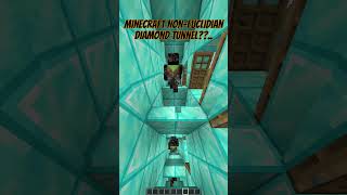 Minecraft: Non-Euclidean Diamond Tunnel Illusion??..🤨