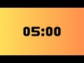 ⏳ 5-Minute Timer | Simple Countdown Beep &amp; Alert Sound