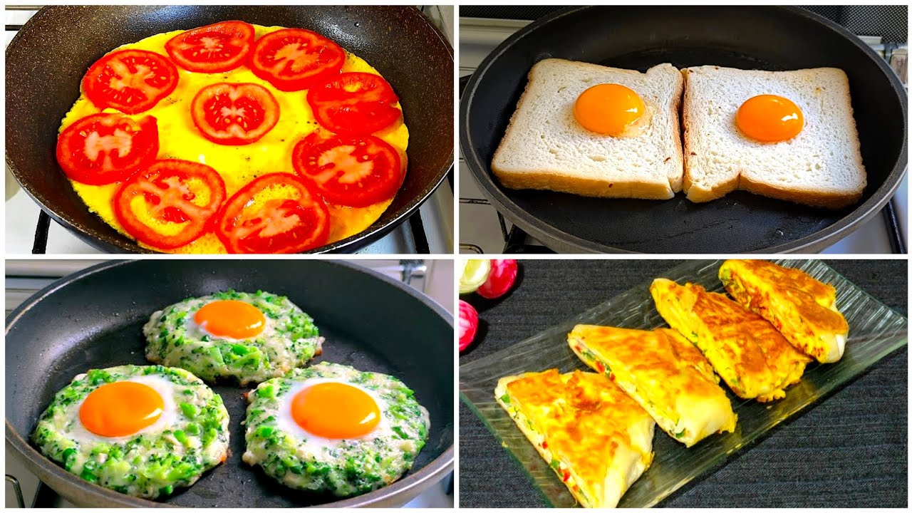 4 Types easy breakfast recipe with egg | Egg breakfast recipe | breakfast recipe