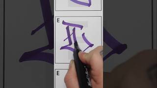 How to draw 3 Types of E | Tag Letters | Graffiti Lettering | #viralshorts #shorts #graffiti #tag #E