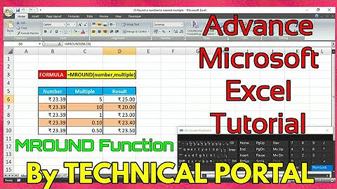 How to Round a number to specified nearest multiple |Excel MROUND Function| Part-1 #TECHNICAL_PORTAL