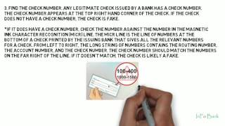 How to Spot a Fake Check