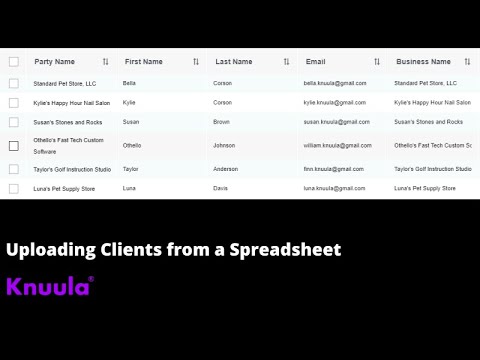 Adding your clients from a spreadsheet - YouTube
