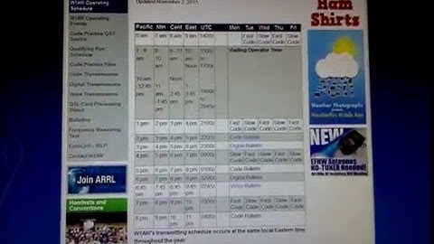 W1AW & ARRL Code Practice  Discrepancies