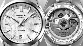 Edifice Casio Automatic Analog White Dial Men's Watch