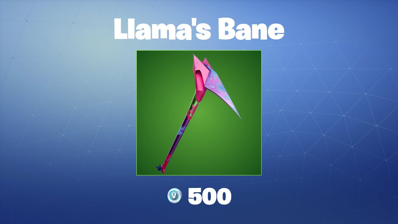 Llama's Bane Fortnite Pickaxe YouTube