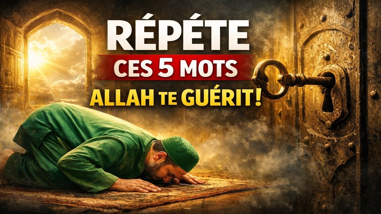 Répète ces 5 mots pendant le sujood… Allah ouvre la porte de la guérison que personne ne peut fermer
