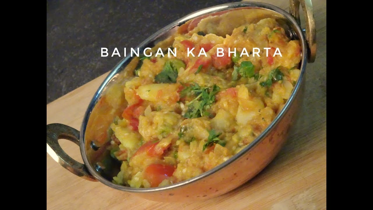Baingan Bharta How To make Baingan Ka Bharta In Hindi Roasted Egg Plant Recipe Reena Ki