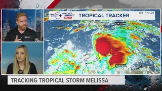 Talkin' Tropics: Tracking newly named Tropical Storm Melissa in the Caribbean | Oct. 21, 11 a.m.