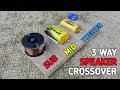 3 way speaker crossover circuit