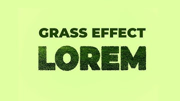 Grass Text Effect || Adobe Photoshop CC Tutorial