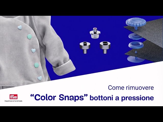 Bottoni automatici in plastica Prym Color Snaps Blu - Moda Merceria