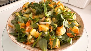 Semizotlu Patates Salatası Çok Kolay Pratik Yaz Salatası