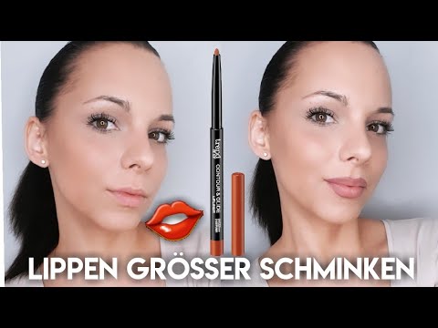 Lippen größer schminken