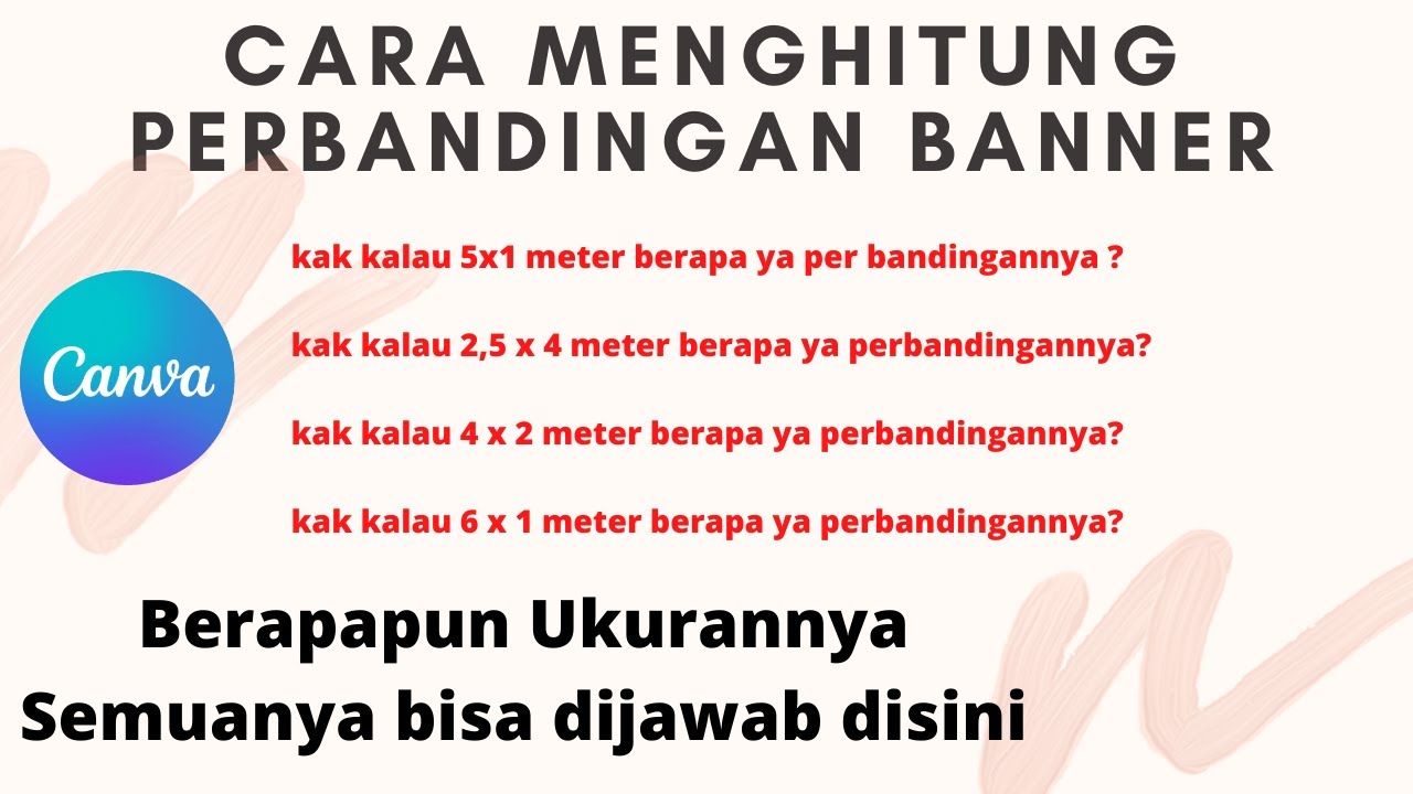 Cara Menghitung Perbandingan Ukuran Untuk Membuat Spanduk Banner Di