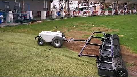 World first full size full auto golf range ball picking system