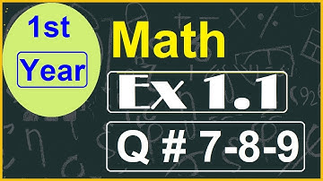 1st Year Math | Exercise 1.1 Q7 Q8 Q9 | Complex Numbers | Class 11 Full Urdu Solution | PCTB 2025