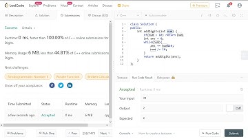 LeetCode #258 Add Digits - Fastest Solution in C++