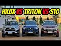COMPARATIVO - HILUX, S10 e TRITON! QUAL A MELHOR CAMINHONETE DO BRASIL?