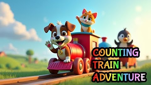 Counting Train Adventure 🚂 | Learn Numbers 1 to 10 with Bailey and Friends | Fun Kids Song! 🎵#viral