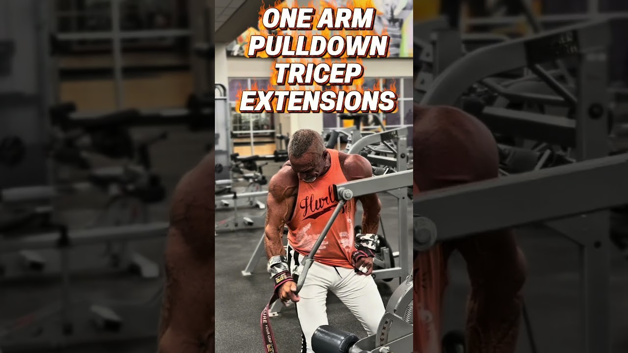 ONE ARM PULLDOWN TRICEP EXTENSIONS #workout #triceps #motivation #muscle #workouttips