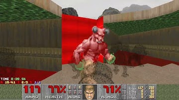 Ultimate Doom Speedrun - E1M8 - UV-Max - 0:57.83
