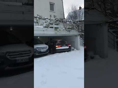 Audi A8 quattro in snow 2021 Germany Deutschland