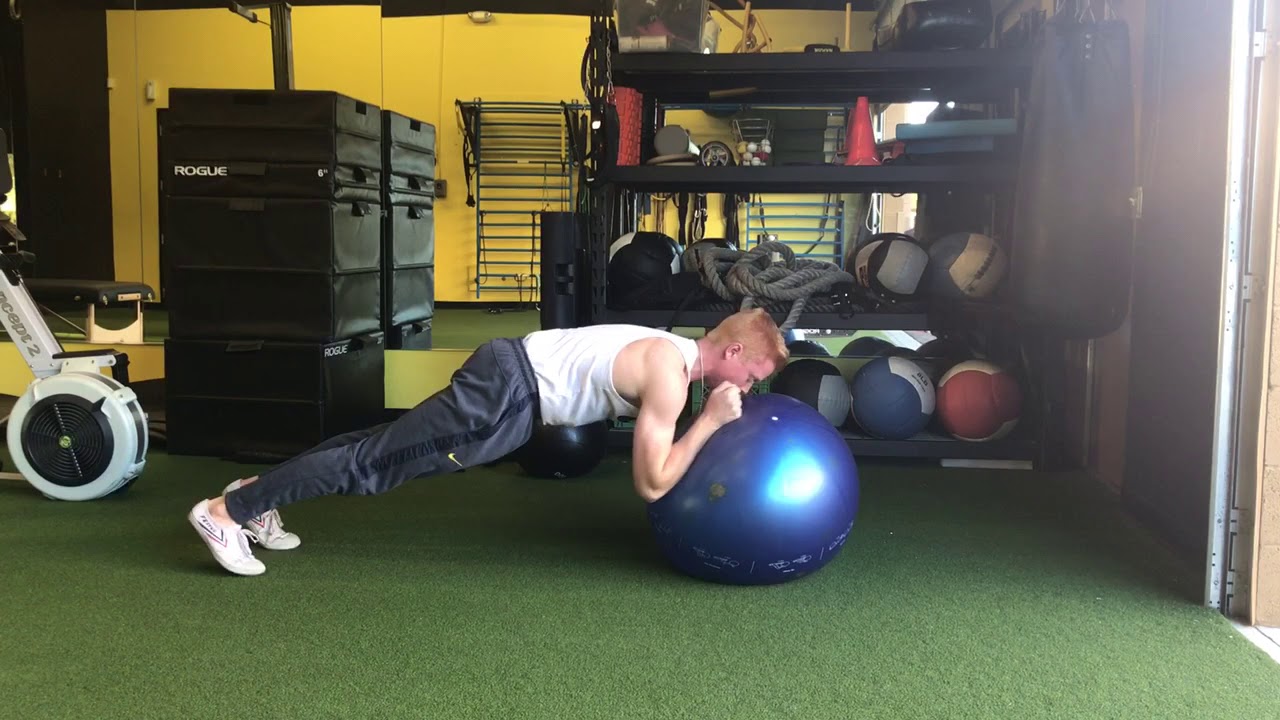 Swiss Ball Press Outs YouTube
