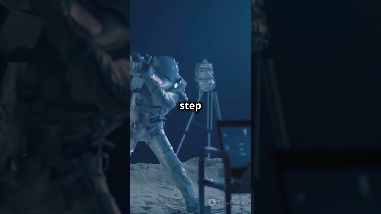 One giant leap: Man on moon