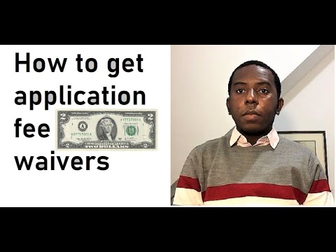 3 Ways to Get Application Fee Waivers