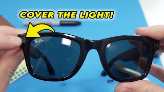 How to Cover / Block the LED Light of Your Ray-Ban Meta Smart Glasses