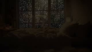Lying on a Big Bed With a Warm Blanket - Rain Sounds to Fall Asleep, White Noises with Rain Sounds