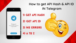 GET API HASH & API ID IN TELEGRAM 100% NO ERRORS