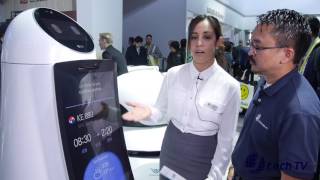 Lg Airport Robot Guide at CES 2017
