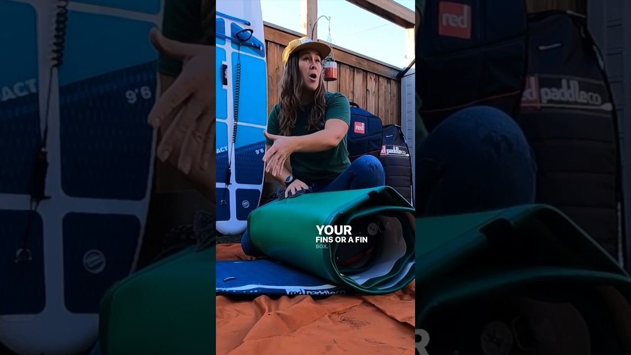 Упаковка надувной гребной доски #гребля #доскадлягребли #приключениянаотдых