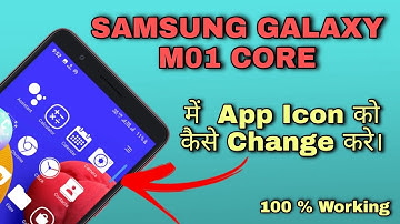 How To Change App Icon In Samsung M01 Core 🔥🔥