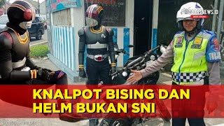 Viral, ”Kesatria Baja Hitam” Kena Tilang Polisi