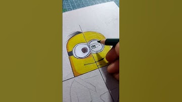 Realism Style : Drawing Minion in different art styles............#shorts #art #fyp #viral
