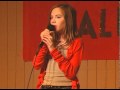 Allison sings at school talent show
