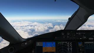 Cockpit 787-10 Cruising over Austria Alps