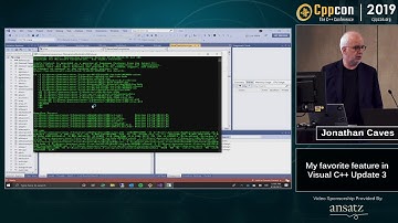 My favorite feature in Visual C++ Update 3 - Jonathan Caves - CppCon 2019