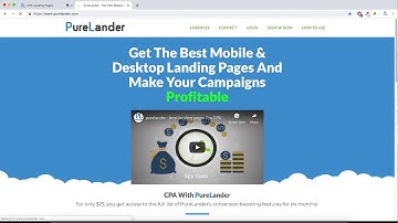 How to make the whole landing page clickable using purelander